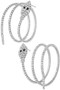 Cz Snake Hoop Earrings