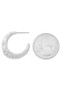 Textured Vintage Open Hoop Earrings - #B8E8016