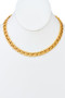 Worn Gold Chain Necklace