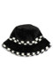 Checkered Fur Bucket Hat