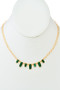 Oval Shell Pendants Dainty Necklace