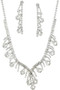 Bridal Cz Necklace Earring Set