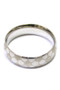 Flower Texture Band Ring