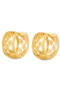 Open Filigree Mini Huggie Earrings