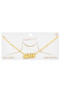 Queen Pendant Gold Dipped Necklace