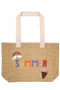 Summer Jute Tote Bag