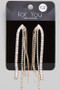 Cz Mix Strand Tassel Dangle Earrings