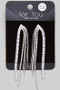 Cz Mix Strand Tassel Dangle Earrings