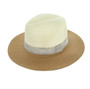 Rhinestone Belt Two Tone Fedora Hat