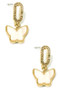 Mother Of Pearl Butterfly Drop Earrings