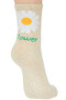 Flower Detail Ankle Socks - #DS56