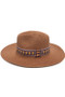 Aztec Band Woven Panama Hat - #BHP210060