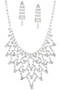 Bridal Cz Necklace Earrings Set
