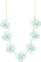 Stationary Floral Chain Necklace