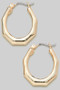Solid Geo Hoop Earrings