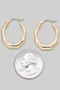 Solid Geo Hoop Earrings
