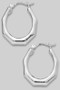 Solid Geo Hoop Earrings