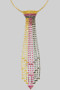 Rhinestone Necklace Tie
