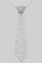 Rhinestone Necklace Tie