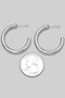 18K Gold Dipped Open Hoop Earrings