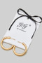 18K Gold Dipped Open Hoop Earrings