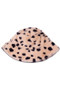 Furry Leopard Print Bucket Hat - #KC18293