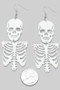 Acrylic Skeleton Torso Earrings