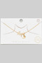 Gold Dipped Hope Pendant Necklace