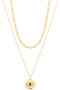 Evil Eye Disc Pendant Necklace