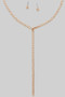 Link Chain Dainty Lariat Necklace