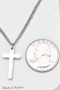 Steel Cross Pendant Necklace