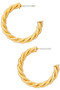 Twist Open Hoop Earrings - #LSE6853-K26