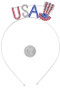  Usa And Hat Wire Headband.  - #71482-0