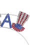  Usa And Hat Wire Headband.  - #71482-0