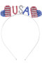  Usa And Hat Wire Headband.  - #71477-0