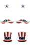 4Th Of July Earring Set