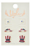 4Th Of July Earring Set