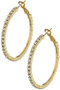 Rhinestone Hoop Earrings. - #A6109