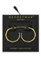 14K Gold  Bamboo Hoop Earrings.