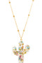 Pressed Leaf Acrylic Cactus Pendan