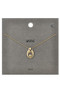 Brass Mom And Baby Pendant Necklace