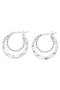 Two Row Hoop Earrings - #GE9182