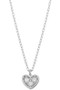 Cz Heart Pendant Necklace - #68773N-0