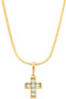 Mini Cross Pendant Snake Chain Necklace