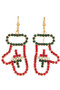 Christmas Mitten Drop Earrings