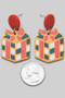 Christmas Present Dangle Earrings