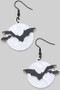Bat Moonlight Dangle Earrings