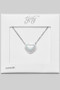 Stainless Steel Ab Heart Pendant Necklace