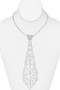 Rhinestone Adjustable Tie Necklace