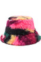 Multi Color Fuzzy Bucket Hat